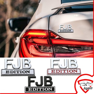 สติกเกอร์โลหะ ลายตราสัญลักษณ์ FJB EDI 3D สําหรับติดตกแต่งรถยนต์ รถจักรยานยนต์