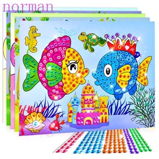 Norman สติกเกอร์เพชรคริสตัล โมเสค รูปเจ้าหญิง สามมิติ DIY สําหรับเด็ก