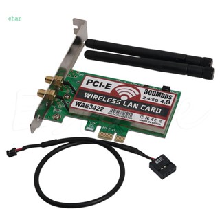 Char การ์ดเชื่อมต่อบลูทูธ 4 0 Dual-Band 300Mbps PCI-e PCI สําหรับ Express Card Wl