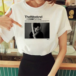 เสื้อยืด พิมพ์ลายกราฟฟิคอนิเมะ the Weeknd Tee y2k สําหรับผู้หญิง