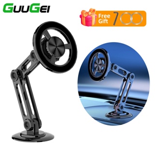 Guugei Universal 360° ขาตั้งโทรศัพท์มือถือ GPS แบบแม่เหล็ก หมุนได้ ปลอดภัย สําหรับติดรถยนต์