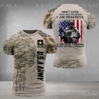 U.s เสื้อยืดลําลอง แขนสั้น คอกลม พิมพ์ลายธงชาติอเมริกา 3D แฟชั่นฤดูร้อน สําหรับผู้ชาย ผู้หญิง -7