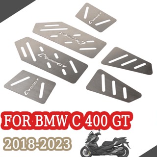 C400gt 2023 แผ่นเหยียบที่พักเท้า สเตนเลส สําหรับรถจักรยานยนต์ BMW C 400 GT 2022 -2018 2019 2020 2021