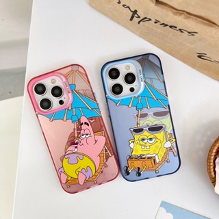 เคสโทรศัพท์มือถือ TPU กันกระแทก ลาย Sponge Star Sea สีสันสดใส สําหรับ Apple IPhone 14 13 12 11 Pro Max