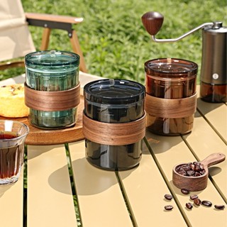 Home&amp;Gardening 3 in 1 เทกาแฟแบบพกพา Mini Coffee Dripper Brewer สำหรับทนความร้อน Home Travelling