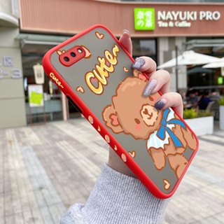 เคสโทรศัพท์มือถือ ซิลิโคนนิ่ม ใส บาง กันกระแทก ลายหมี แฟชั่น สําหรับ OPPO A3s A12E A5 2018 Realme C1