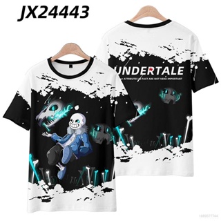 Yyds Undertale เสื้อยืดลําลอง แขนสั้น คอกลม พิมพ์ลายอนิเมะ 3D สไตล์ฮาราจูกุ พลัสไซซ์ สําหรับเด็ก ผู้ใหญ่ ทุกเพศ