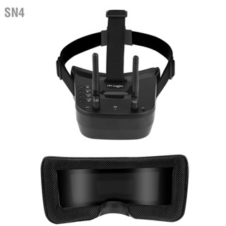 SN4 3inch 480 * 320 Display 5.8G 40 Channels Mini FPV Goggles แบตเตอรี่ในตัว 3.7V 1200mAh