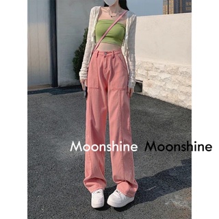 Moon  กางเกงขายาว คาร์โก้ กางเกง เชือกอเมริกันคลาสิค Cargo pants 2023 NEW 071705 สไตล์เกาหลี Stylish รุ่นใหม่ ทันสมัย A20M01D 36Z230909