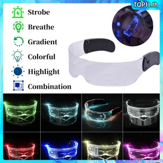 Led Lichtgevende Glazen Led Bril El Wire Neon Light Up Vizier Brillen Bar Party Eyeware Voor Halloween Kerstmis Partijen top111.th