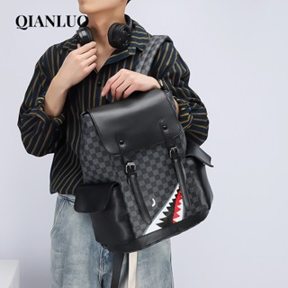 QIANLUO กระเป๋าเป้กระเป๋าแฟชั่น Mens Backpack 2023 NEW K96T0EZ