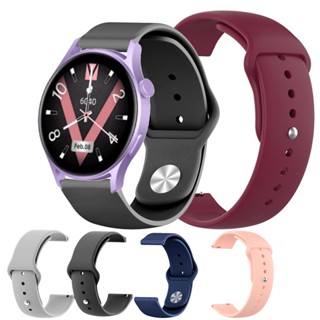 สายนาฬิกาข้อมือซิลิโคน แบบนิ่ม สําหรับ Kieslect Lora 2 Lady Smart Watch