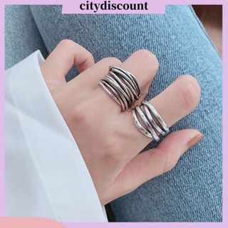 &lt;citydiscount&gt; แหวนโลหะผสม สีเงิน สไตล์วินเทจ สําหรับผู้หญิง