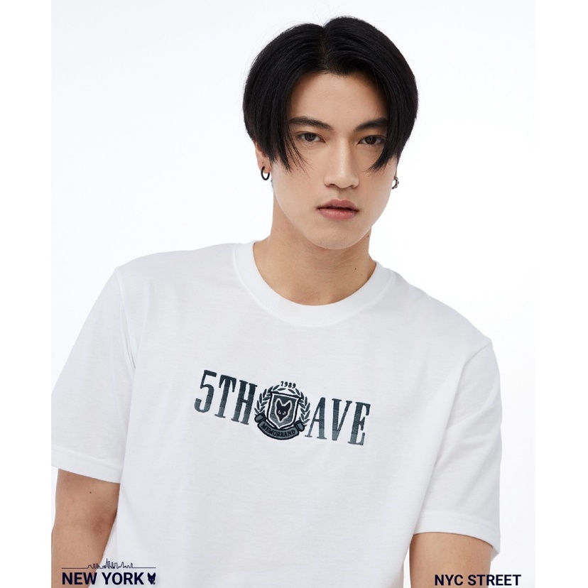 มีหลายสี Memo By AEIOU เสื้อยืด Memo Supersoft Premium งานปัก รุ่น 5Th Avenue สินค้าลิขสิทธิ์แท้