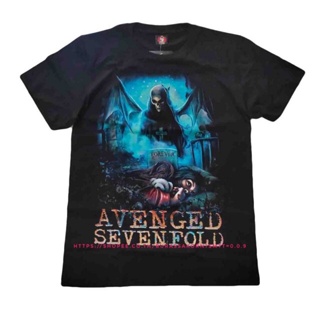 เสื้อยืดคอกลมเสื้อวง Avenged Sevenfold T-Shirt Rock เสื้อยืด A7XS-4XL