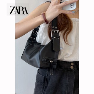 Zara Cool Drag Girl Niche Design Leather Zipper One Shoulder Portable Underarm Retro European American Bag