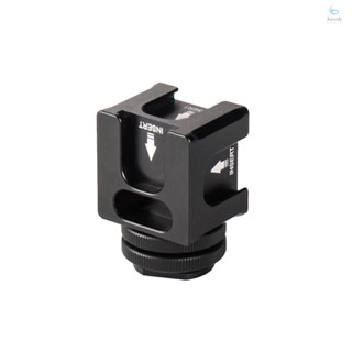 Universal Aluminium Alloy Cold Shoe Camera Mount Adapter with 4 Cold Shoe Mount 1/4 Inch Screw Mount for Microphone LED Video Light Monitors Camera Accessories for   Niko