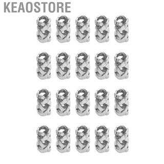 Keaostore Beard Bead  Pretty Decor 20Pcs Alloy Hair Beads Smooth Surface for Women