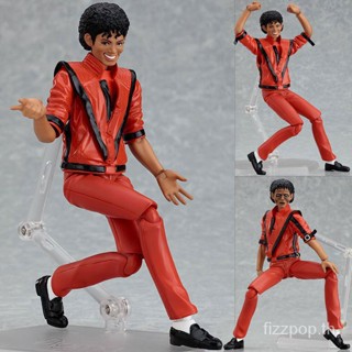 [พร้อมส่ง] Feiyan ฟิกเกอร์ของเล่น Figma096 #Michael กระเป๋าเก็บของ Jackson MJ Thriller Thriller MV DFFK