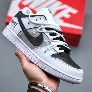 Sb Dunk Low black and white รองเท้าสเก็ตบอร์ด สไตล์คาวบอย สําหรับผู้ชาย