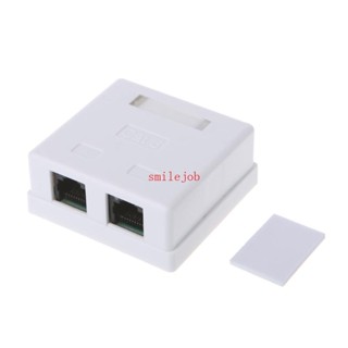 【dybala*】กล่องเชื่อมต่อสายเคเบิ้ล Rj45 CAT6 2 พอร์ต