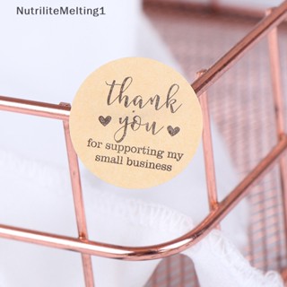 [NutriliteMelting1] สติกเกอร์ฉลาก Thank You ทรงกลม แฮนด์เมด สําหรับตกแต่งเครื่องเขียน 500 ชิ้น ต่อม้วน [TH]