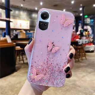 เคสโทรศัพท์มือถือแบบนิ่ม TPU ลายผีเสื้อ สําหรับ OPPO Reno10 Series 5G Reno10 5G 2023 Reno 10 Pro