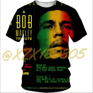 (ทั้งหมดในสต็อก Xzx180305)Bob Marley Buffalo Soldier เสื้อเชิ้ต ลายเดรดล็อก สไตล์วินเทจ 3D 19