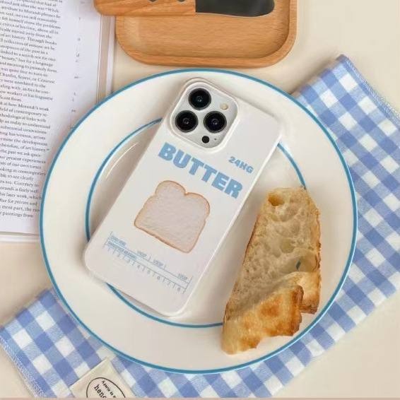 Butter Bread Film Case เข้ากันได้กับ iPhone 14 Pro Max 14 Pro 14 13 Pro Max 12 PRO MAX 12 PRO 12 11 