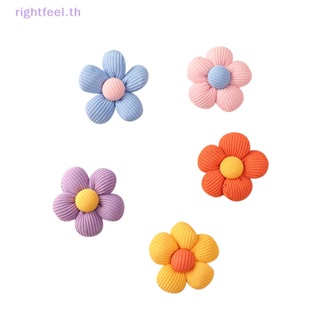 Rightfeel.th แผ่นแพทช์ผ้า ลายดอกไม้น่ารัก แฮนด์เมด DIY สําหรับตกแต่งเสื้อผ้า กิ๊บติดผม