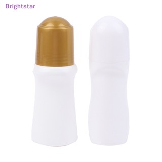 Brightstar ขวดพลาสติกเปล่า ระงับกลิ่นกาย ขนาด 50 มล. สีขาว สําหรับใส่เครื่องสําอาง