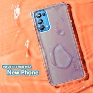 เคสโทรศัพท์เจลลี่ ยางนิ่ม แบบใส บางพิเศษ กันกระแทก เสริมมุม สําหรับ OPPO Reno5 Pro 5G PDSM00 PDST00 CPH2201