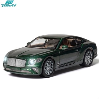 Rctown โมเดลรถยนต์จําลอง 1:24 พร้อมไฟเปิดประตู สําหรับ Bentley