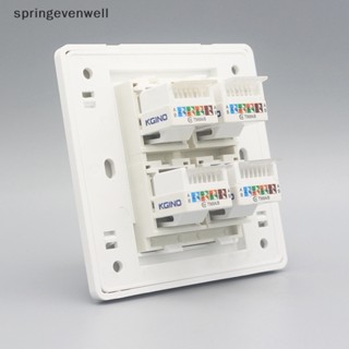 [springevenwell] แผงซ็อกเก็ตเครือข่าย RJ45 Cat5e 86 แบบ