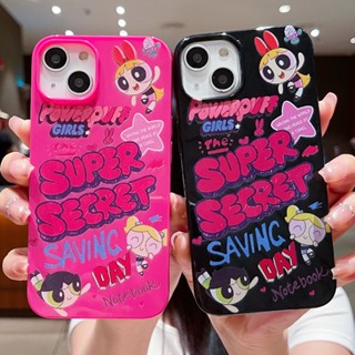 เคสโทรศัพท์สกรีนลายPowerpuff Girls นิ่ม กันกระแทก สำหรับรุ่น13/12/14 Plus Pro Max 8/7 Plus X/XR ทุกรุ่น #5055