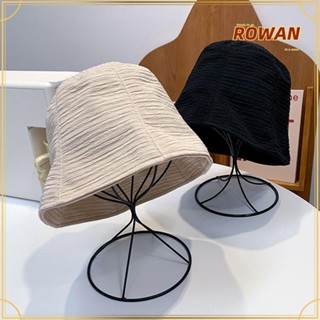 Rowans หมวกบักเก็ต ผู้หญิง ฤดูร้อน กันแดด หมวกอ่างล้างหน้า