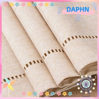 Daphs ผ้าปูโต๊ะ ผ้าลินิน สีเบจ ขนาด 12 X 110 นิ้ว ดูแลง่าย สไตล์โมเดิร์น สําหรับตกแต่งโต๊ะ