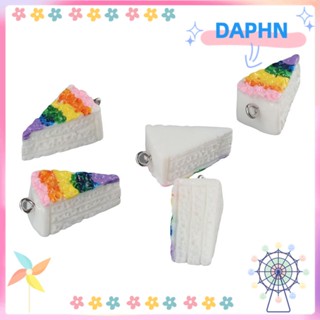 DAPHS จี้เรซิ่น ทรงสามเหลี่ยม เครื่องประดับ พวงกุญแจทึบแสง สําหรับต่างหู