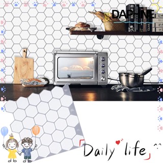 Daphne วอลเปเปอร์ติดผนังกันน้ํากันความร้อน 3D มีกาวในตัว Diy สําหรับตกแต่งบ้านห้องครัวและห้องน้ํา