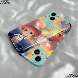 เคสโทรศัพท์มือถือแบบฟิล์มแข็ง ลายการ์ตูน Marshmallow Chopper สําหรับ Iphone 14promax 13 12 11 xs 7 8p