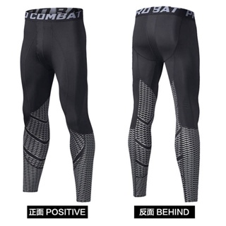 Fitness Tights Mens Track and Field High Elastic Sweat-Absorbent Running Compression Basketball Leggings Training Yoga Clothes Sports Pants U7e4