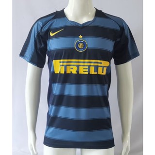 เสื้อกีฬาแขนสั้น ลายทีมชาติฟุตบอล Inter II Guest 04-05 ไซซ์ S-2XL แห้งเร็ว