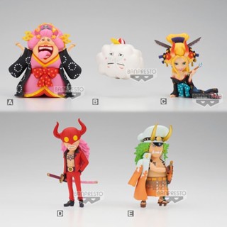 [ของแท้] Bandai ของแท้ ฟิกเกอร์แว่นตา WCF One Piece Onishima Chapter 1 2 Aunt Lingkong Liuzi Yamato Ace 3CL3