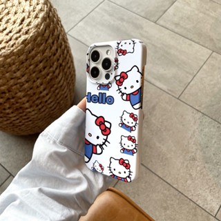 เคสโทรศัพท์มือถือแบบแข็ง ลายแมวคิตตี้ สําหรับ iPhone 14ProMax 13Pro 12 QYJS 11 xs xr xsmax 12pro 11