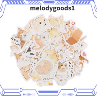 MELODYGOODS1 สติกเกอร์ กันน้ํา สไตล์ญี่ปุ่น สําหรับตกแต่งกระเป๋าเดินทาง สเก็ตบอร์ด ไดอารี่ DIY จํานวน 46 ชิ้น ต่อกล่อง