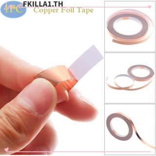 Faccfki เทปกาวฟอยล์ทองแดง ป้องกันกาวอะคริลิค 1 ชิ้น