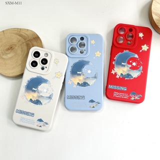 Samsung Galaxy M11 M12 เคสซัมซุง สำหรับ Sleep Moon  เคส เคสโทรศัพท์