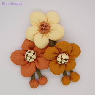 Standhappy จี้ผ้าฝ้าย ลายดอกทานตะวัน สําหรับแขวนตกแต่งรถยนต์ 1 ชิ้น