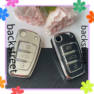 Backstreet เคสกุญแจรีโมตรถยนต์ TPU แบบฝาพับ อุปกรณ์เสริม สําหรับ Audi A1 A3 A6 A6L Q2 Q3 Q7 TTS R8 S6 RS3