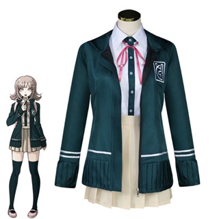 ชุดคอสเพลย์อนิเมะ Danganronpa 2cos Nanami Chiaki สีเขียว สําหรับผู้หญิง